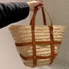 Large Capacity Summer Beach Bags Vintage Tote Bag High-Quality Straw Handbags Luxury Top Designers Totes Party Travel Handbag Wholesale