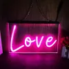 Love Led Neon Sign Home Decor Новый год стена свадебная спальня 3d ночной свет