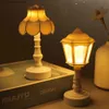 Lampy stołowe LED Nocne światło retro pałac mini światło studenckie prezent na baterię zasilaną baterią pokój stołowy pokój nocny sypialnia dekoracje salonu r231114