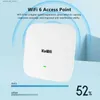 Routers KuWfi 1800Mbps Wifi6 Ceiling Router 2.4G 5.8G Dual Band Wifi Router Gigabit WAN LAN Port Support 48V POE Switch for Home Office Q231114