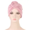 Musulmano Knot Turban Headwrap Soild Color Women Hijab Bonnet Party Wedding Copricapo Bandane Accessori per capelli