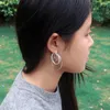 Dangle Earrings Women's Hyperbole Original 925 Sterling Silver Round Multi Layered Accessories Jewelry Gifts Non Allergic