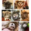 Cat Costumes Funny Lion Mane Wig Hat Halloween Fancy Party Dog Cosplay Costume Cap Dress Up Puppy Clothes Decoration