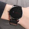 Wristwatches Faux Leather Quartz Watches Gifts For Boyfriend Clearace Sale Minimalist Watch Mens Designer No Logo Men Stocks