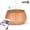 FreeShipping Bluetooth Speaker Aroma Essential Oil Diffuser Waterless Auto Shut-off 7 Color Changing LED Lights Ultrasonic Humidifier Aumih