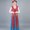 Ropa étnica 2023 Flor Lentejuela Chaleco Chino Mujeres Vintage Tradicional Gilet Mid-Longitud Oriental Chaleco Folk Danza Traje Retro