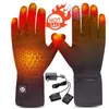 Ski Gloves Heated Glove for Men Women Rechargeable Electric Battery Heating Riding Ski Snowboarding Hiking Cycling Hunting Thin Gloves 231114