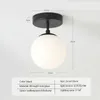 Światła sufitowe Szklane światło Minimaliści Minimaliści okrągłe lampy do korytarza salonu w przejściu schody