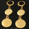 Dangle Earrings Adixyn Gold Coin Money Earing色イスラムジュエリー記念日ギフトアラビアの女性女の子卸売