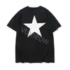 23SS T-Shirt T-Shirt New Therts Thirts Pentagram Pretagram Short Essen T-Shirt Men and Women's Estys Ofgod