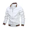 Kurtki męskie Spring Bomber Kurtka Bump Color Płaszcz Casual Group Waterproof Sunscreen Sports M4XL 231113