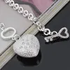 Bracelets porte-bonheur Promotion vente chaînes lien bracelets bijoux pour hommes Pulsera Bracelet coeur romantique pour les femmes