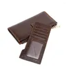 Wallets Special Offer First-class Cowhide Wallet Europe And Long Men's Multi-card Genuine Purse