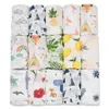 Filtar Swaddling 120x120cm Muslin Filt 100%Bomull Baby Swaddle Soft Born Filt Bath Handduk GASE SPANDLE KIRS WRAP SLEVSACK TROLLER COVER 230413