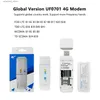 Routers Wiflyer Mini 4G Router SIM -kort 150 Mbps WiFi Hotspot Portable LCD Display med Battery 2.4 GHz 10 Användarenhet för EU Asia Brasilien Q231114