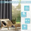 Rideaux transparents RYB HOME extérieur étanche intérieur occultant intimité pour porte patio piscine cabane pavillon Gazebo Pergola 230413