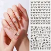 Bonecos de neve natal nail art adesivo manicure diy decorações de unhas para mulheres meninas 5 folhas