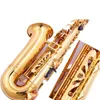 كوكب المشتري JAS 500Q جديد EB Alto Saxophone النحاس النحاس الذهب المطلي بالذهب الذهبي مفتاح E-Flat Music Instruments Sax Free