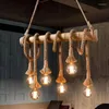 Kroonluchters vintage touw glans hanglampen moderne bamboe voor woonkamer slaapkamer keuken hangende lampen