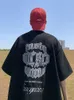 メンズTシャツスエードアメリカンレトロヘビー級TシャツメンズサマートレンディブランドすべてスリミングスリミングハーフスリーブY2Kトップハラジュク230414