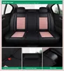 Car Seat Covers 5 Piece Set Universal Leather Flax Splicing Cover Fit MG 3SW MG3 MG5 MG6 MG7 RX5GS Accessories Breathable Protector