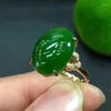 Кольца-кластеры, элегантный подарок для свадебного дизайна, настоящее и натуральное кольцо из нефрита Jaser, ювелирные изделия из стерлингового серебра 925 пробы