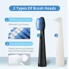 Tandenborstel SEAGO Sonic elektrische tandenborstel Slimme automatische oplaadbare tandenborstel voor 5 modi met vervanging 4 koppen SG575 Paarcadeau 231113