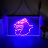 وقع King Boo the Ghost Face Leg Neon Sign Decor Decor New Year Wall Wedding Bedroom 3D Night Light