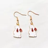 Boucles d'oreilles pendantes mignonnes et fraîches carotte dessin animé étudiant ami cadeau bijoux