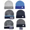 Fashion Men Ladies List Designer Hat Plaid Knit Skull Hat Winter Beanie