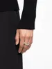 Spinelli Kilcollin Pierścienie marka logo projektant Nowy w luksusowej drobnej biżuterii x Hoorsenbuhs Microdame Srebrny Pierścień Sterling Srebrny