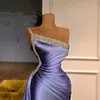 مثير فساتين سهرة قصيرة مع الترترات المزينة بكتف واحد فساتين الحزب الرسمي روكيد العربية aso ebi prom celebrity فستان روب دي سويري 328 328