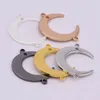 Charms 10PCS/lot Brass Moon Pendants For DIY Jewelry Making Copper Crescente Charm Accessories