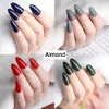 False Nails 432pcs 18 Mixed Solid Colors Short Round Almond Coffin Shape Nail Tips Full Cover False Nail Tips Press On Fake Nails 18 Strips 230413