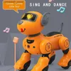 Eléctrico / RC Animales Niños Control remoto Robot Juguetes para niños Niñas Máquina de detección inteligente Perro Eléctrico RC Animales Niños Puzzle Pet Doll Q231114