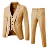 Herenpakken Blazers Herenpak Slanke 3-delig pak Zakelijk Bruiloft Jas Vest Broek Jas 231114