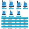 Water Pumps 10 18 25 45 60 85 105W 600 4500L H Submersible Pump 220V Aquarium Fish Pond Tank Spout Marin Temperature Control Clean 230414