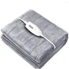 Blankets 110v/230v Large Electric Heating Blanket Powered By Power Bank Winter Bed Warmer Heated Body Heater Machine