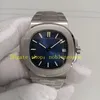 2 Style Super Automatic Watches Authentic Picture 40mm Mens Blue Bezel 904L Steel Armband GR Factory Cal.26-330 S C GRF 5711 MEKANISK KLÄNNINGSVARVARVARVAR