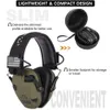 Taktisk hörlur 2st Electronic Shooting Earmuff Antinoise hörlurar Ljud Amplification Hörskydd Huvudet Fällbart 231113