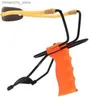 Hunting Slingshots Slingshot Hunting Professional Powerful Adult Outdoor Game Stainss Steel High Power Slingshot with Rubber Shooting 2021 Q231115
