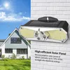 Utomhusvägglampor 126/168 LED Solar Light Människokroppssensor Vattentät solljus trädgårdsdekoration gatuljus drivs lampa