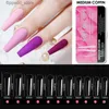 Kunstnagels NAILCO Helder Middellang Amandelgel Nageltips Losweken Nagelverlenging Gel Tips Valse volledige dekking Nagels Tips Druk op de displaydoos Q231114