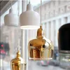 Lampes suspendues doré blanc noir argent boule en fer forgé lustre E27 chambre salon balcon restaurant LED