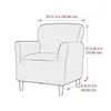 Chair Covers Polar Fleece Tub Cover Spandex Club Armchair Slipcovers for Living Room Elastic Single Sofa Home Bar Counter el 231113