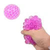 6.0cm squishy ball fidget 장난감 장난감 메쉬 스 퀴시 펙틴 포도 볼 안티 스트레스 통풍구 공 재미 스퀴즈 스트레스 감도 감압 장난감 불안 완화