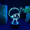 Table Lamps Anime Kaisen Figure Inumaki Toge 3D LED Lamps Night Lights Bedroom Table Decor Birthday Manga Gifts For Friends R231114