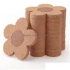 Mats Pads Korkuntersetzer Wiederverwendbare Getränkeuntersetzer Natur 4 Zoll Blumenform Holz Für Schreibtisch Glastisch Lx4728 Drop Delivery Home Ga Dhlrk