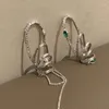 Backs Earrings 2 Pieces Cuff Metal Ear Cuffs Women Party Jewelry Clip Alloy Material