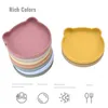 Cups Dishes Utensils Baby Feeding Tableware Set Food Grade Silicone BPA-Free Nou-Slip Suction Plates Bowl Dinner Mat Waterproof Cup Solid Dishes Set AA230413